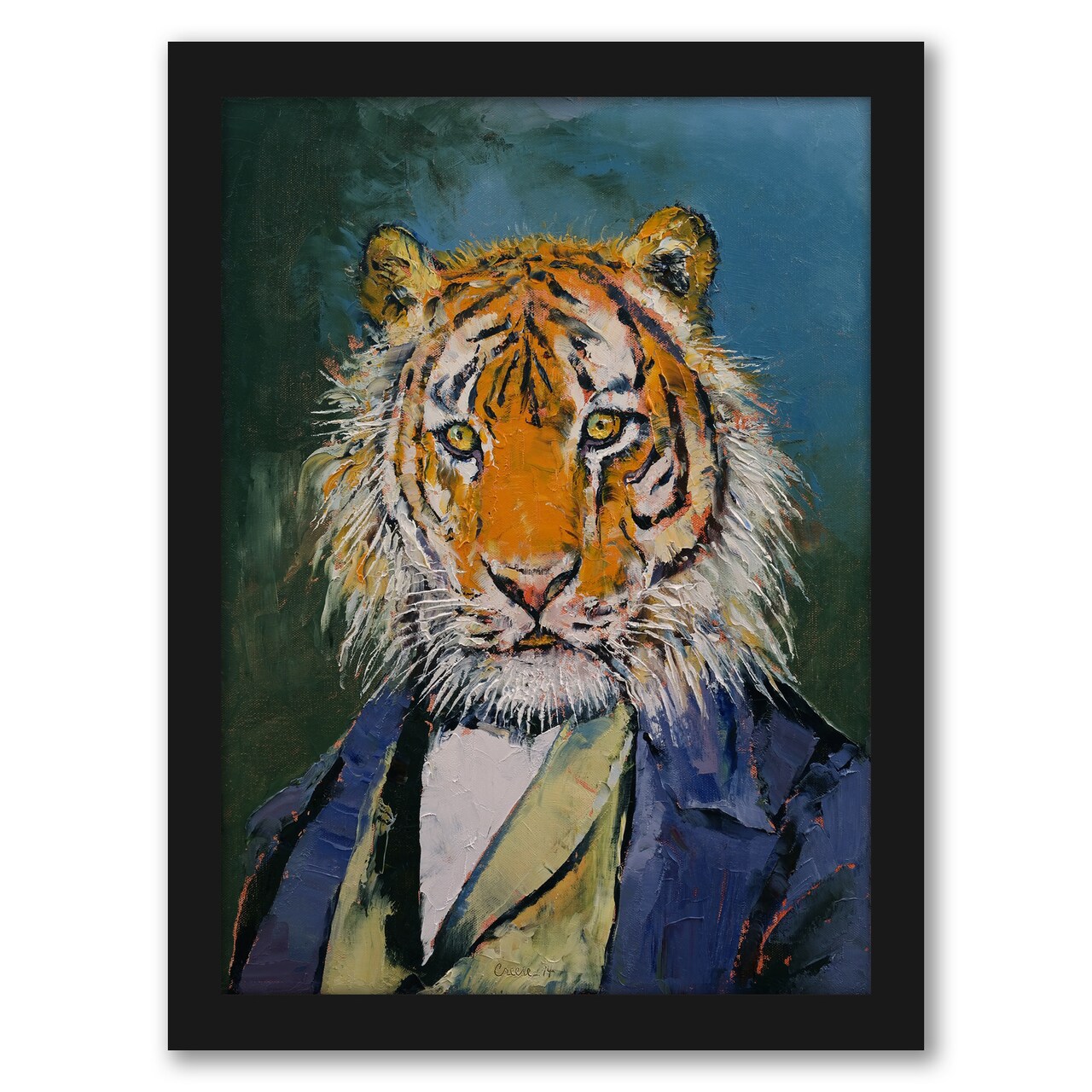 Gentleman Tiger by Michael Creese Frame  - Americanflat